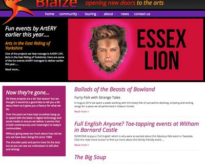 Blaize website design Ilkley