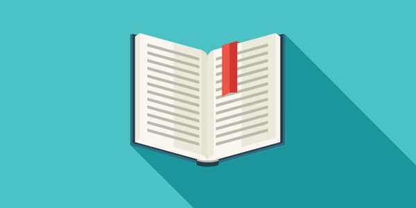 story Story book open at marked page