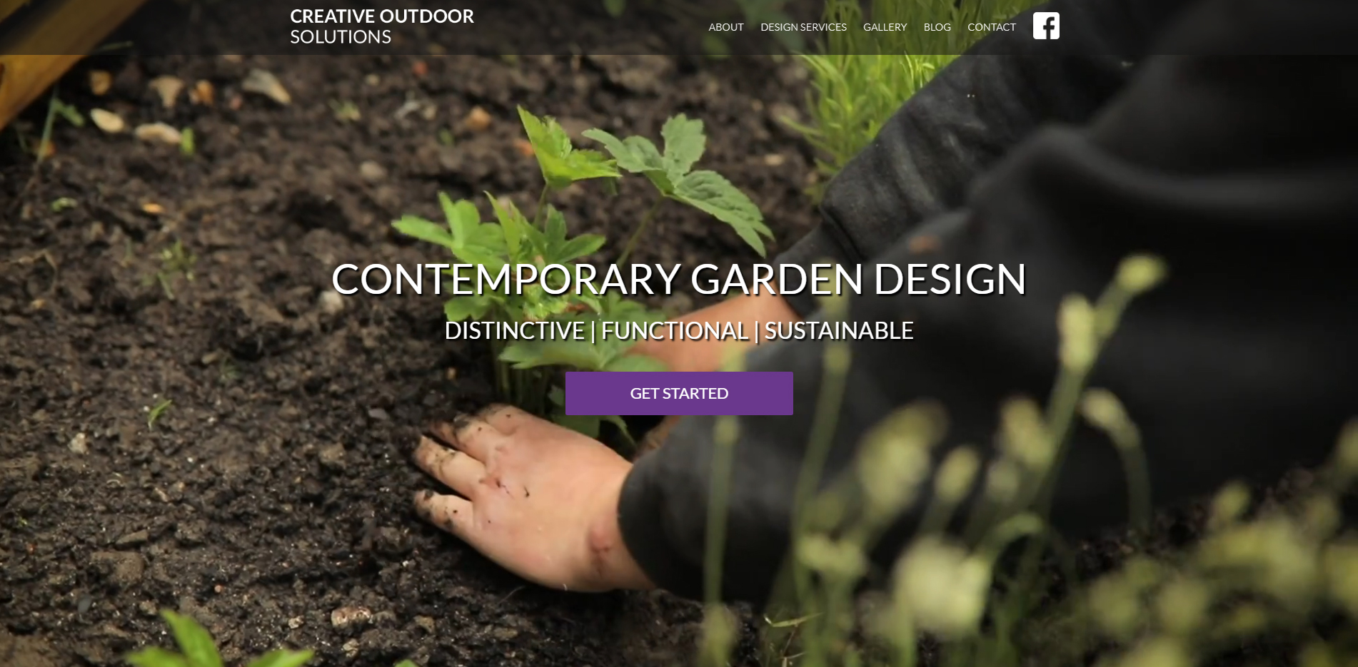 Creative Outdoor Solutions inner page example