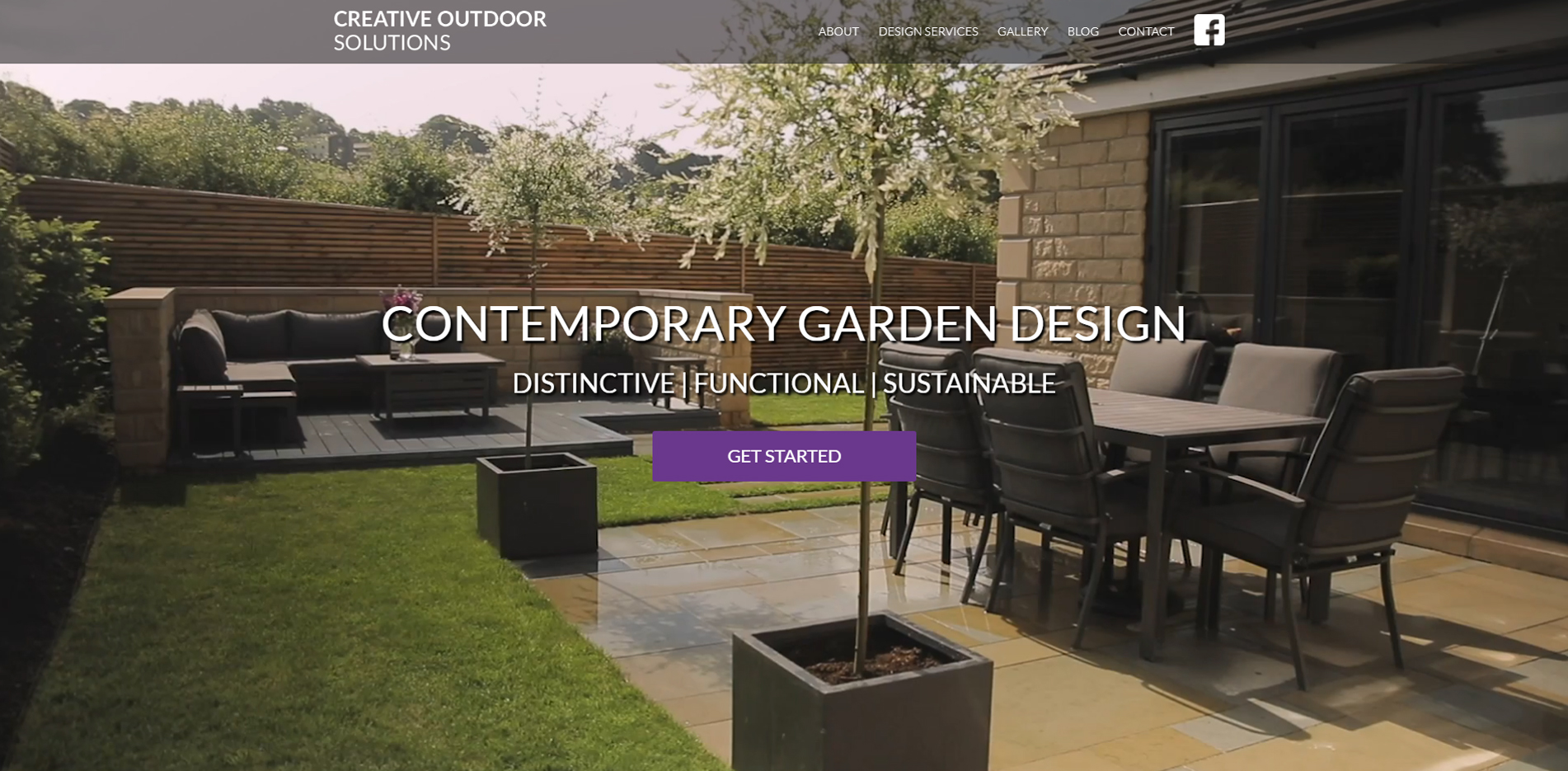 Creative Outdoor Solutions website design