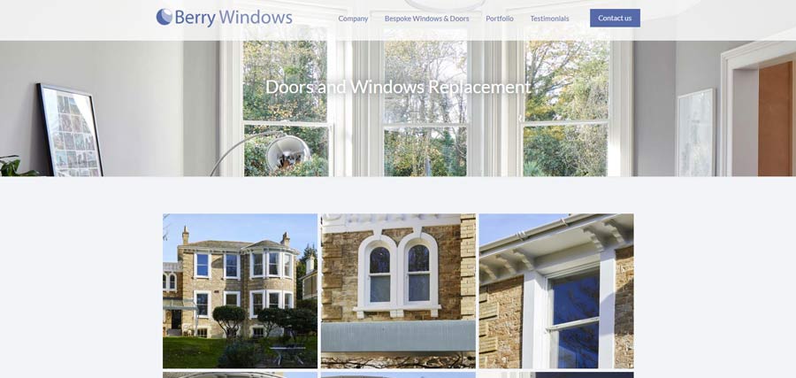 Website Design Completion Berry Construction Bluehoop Digital